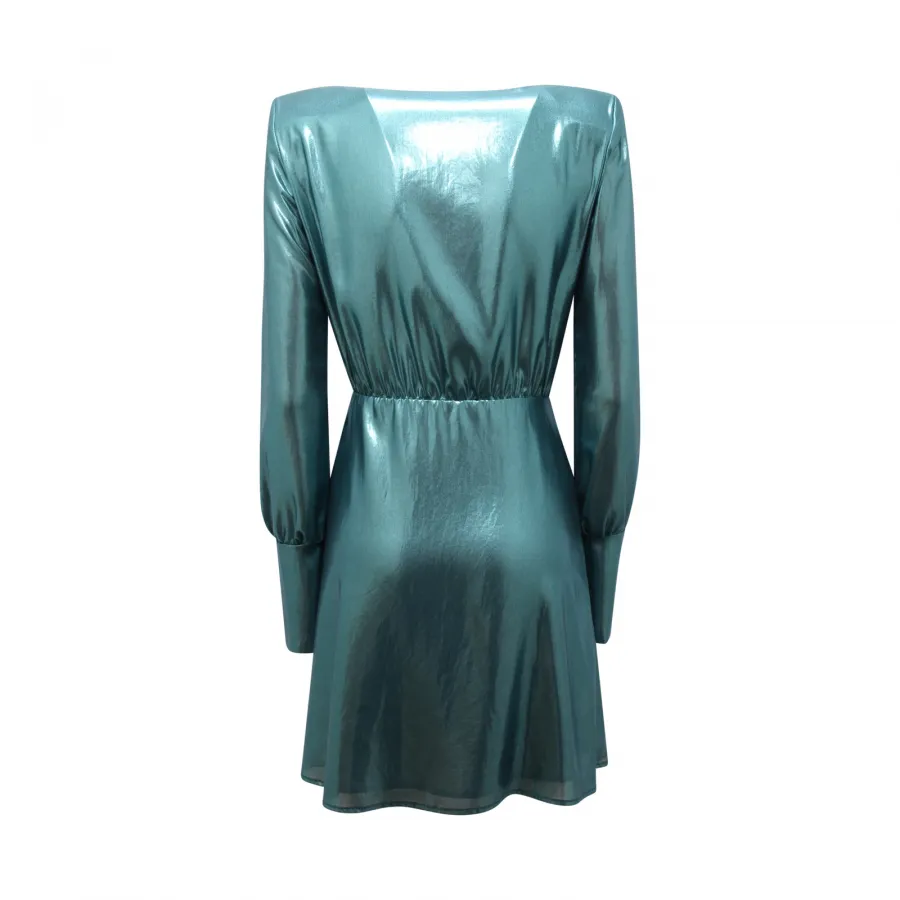 8940AU ABITO DONNA PATRIZIA PEPE SERA WOMAN SHINY DRESS