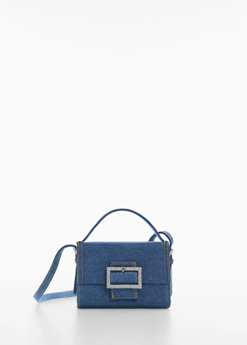 Borsa denim manico lungo