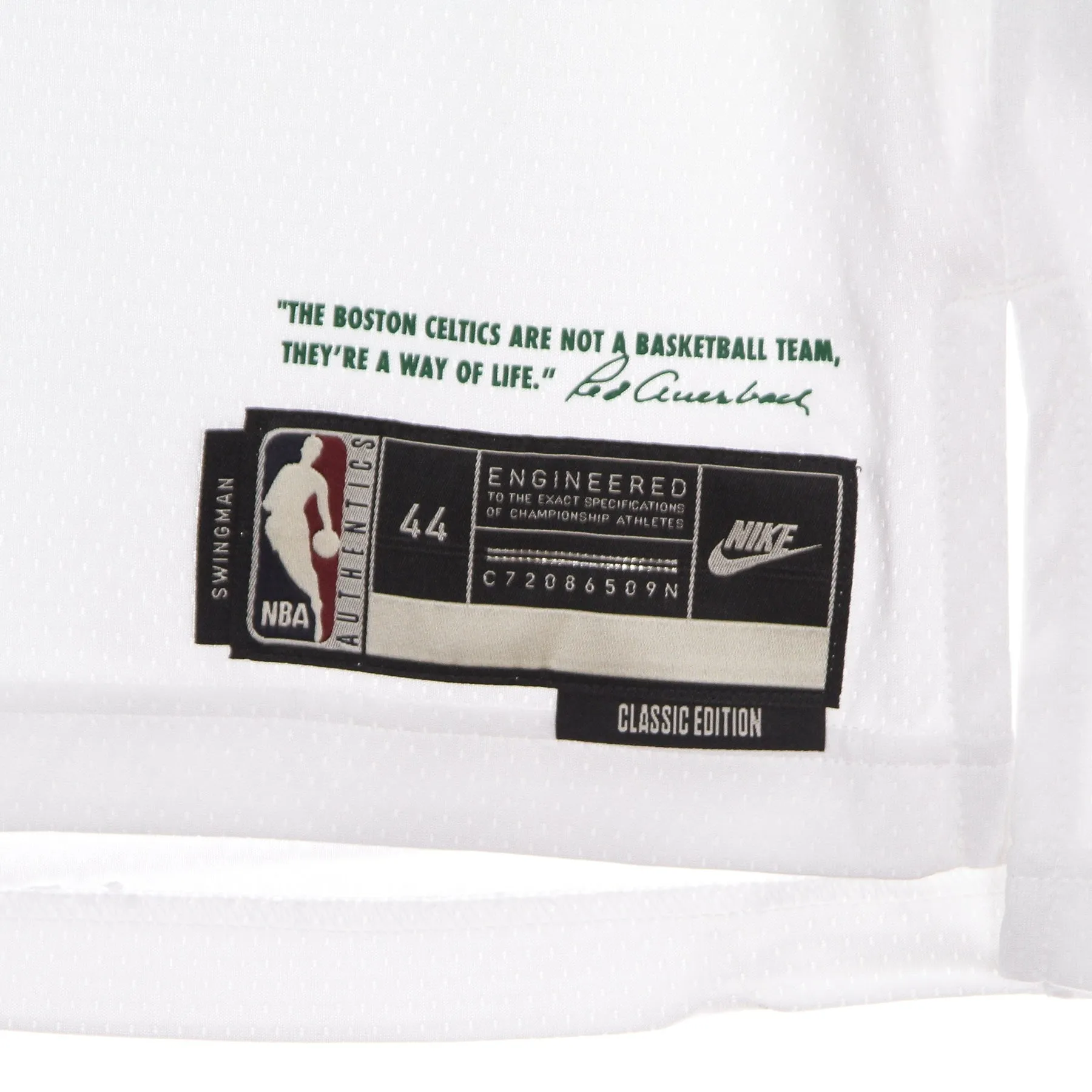 Canotta Basket Uomo Nba Dri Fit Swingman Jersey Hardwood Classics Nights Year Zero No 0 Jayson Tatum Boscel White/clover