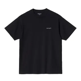 Carhartt Men's Short Sleeve T-shirt S/S Script Embroidery I030435 0D2 black