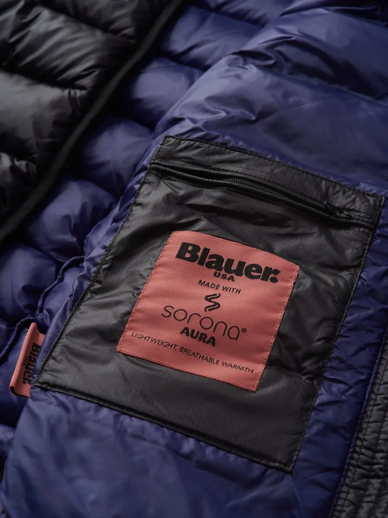 Down jacket with eco padding / black
