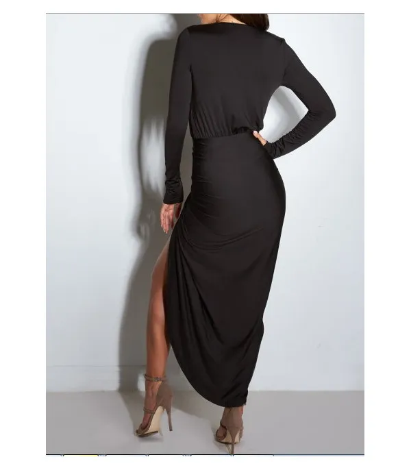 Drap Vee Dress