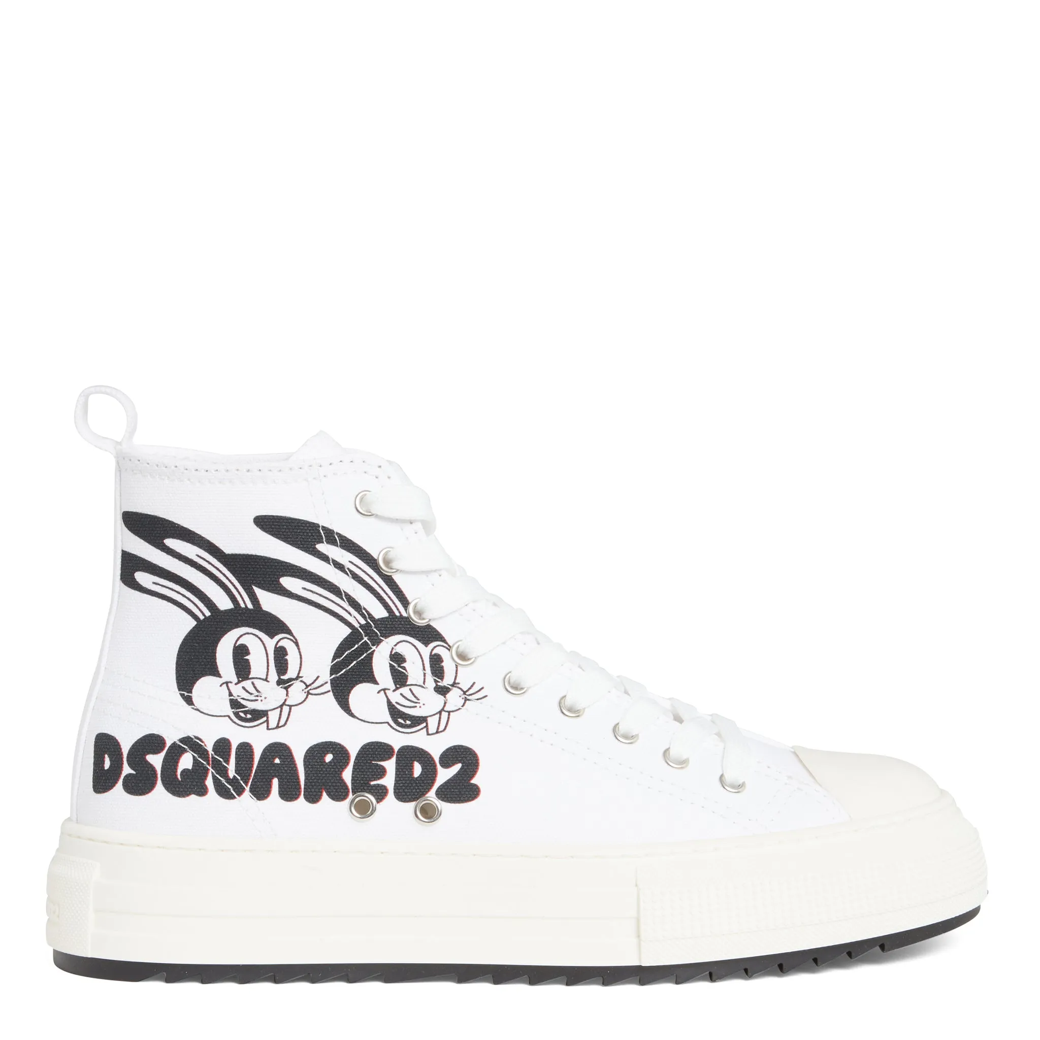 DSQUARED2  Sneakers ''Berlin'' in cotone bianche