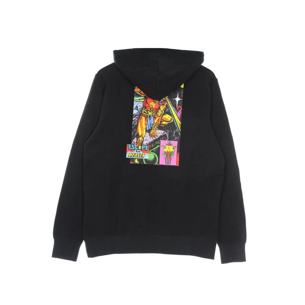 felpa cappuccio uomo escape heaven hoodie x lamoursupreme FLINT BLACK