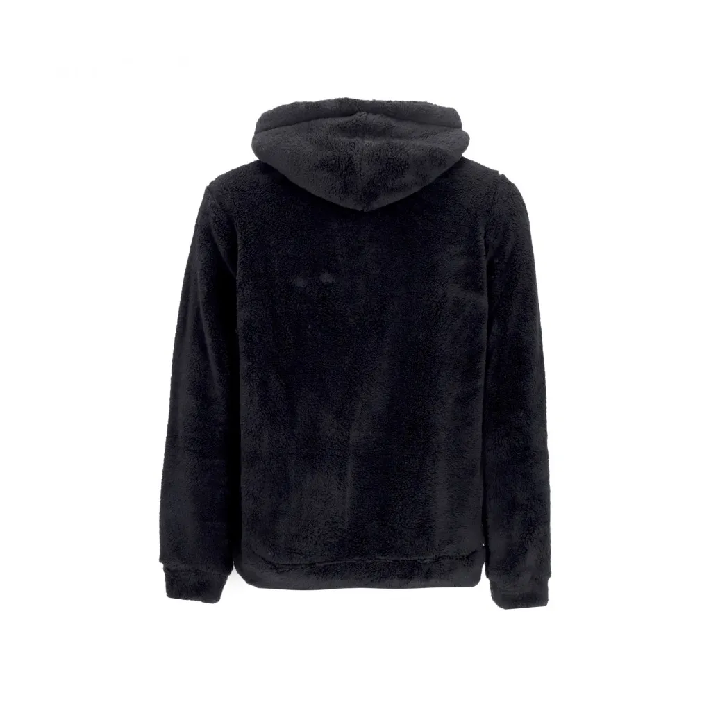 felpa cappuccio uomo mlb fuzzy long loop hood neyyan JET BLACK