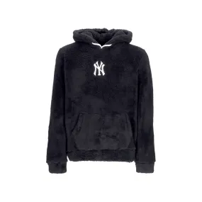 felpa cappuccio uomo mlb fuzzy long loop hood neyyan JET BLACK