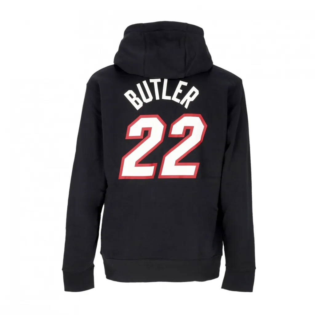 felpa cappuccio uomo nba club hoodie no 22 jimmy buttler miahea BLACK