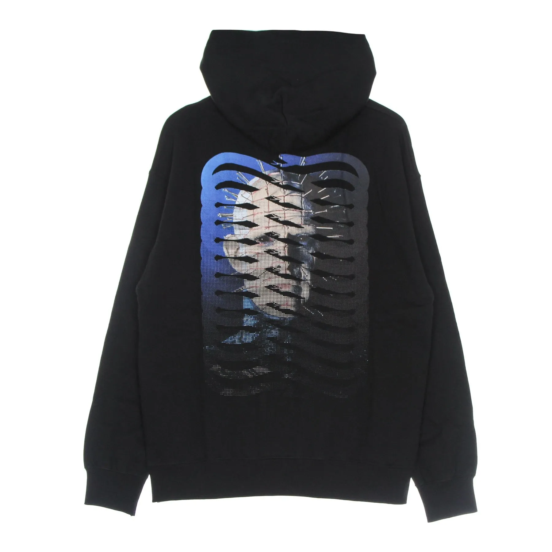 Felpa Cappuccio Uomo Ribs Icon Priest Hoodie Black