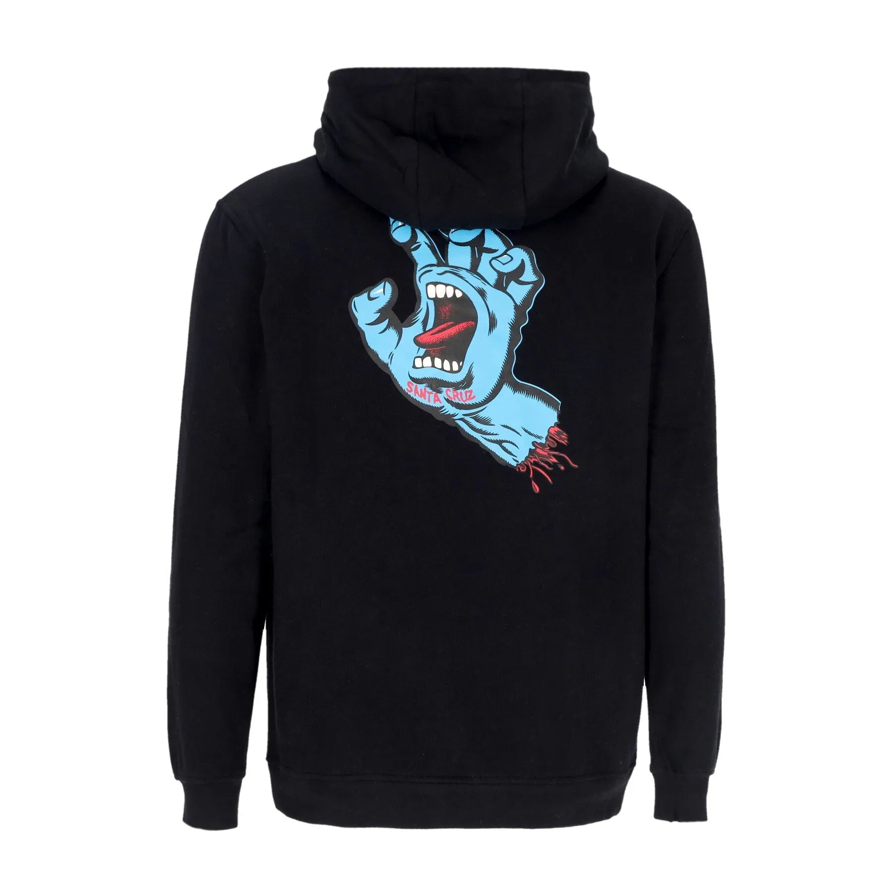 Felpa Cappuccio Uomo Screaming Hand Chest Hoodie Black