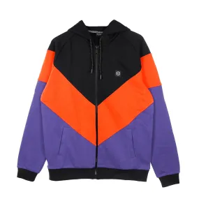 Felpa Leggera Cappuccio Zip Uomo Skin Hoodie Black