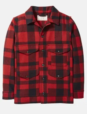 Filson Mackinaw wool cruiser jacket Red Black Plaid