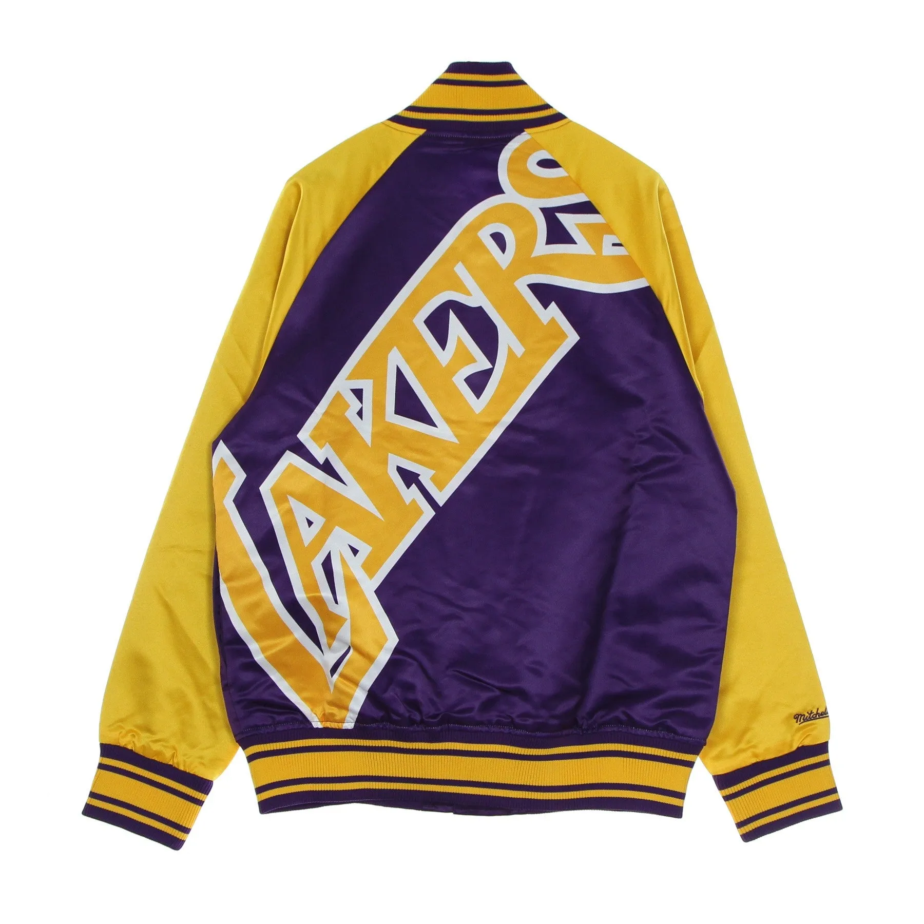 Giubbotto Bomber Uomo Nba Big Face Colossal Jacket Hardwood Classics Loslak Purple/original Team Colors