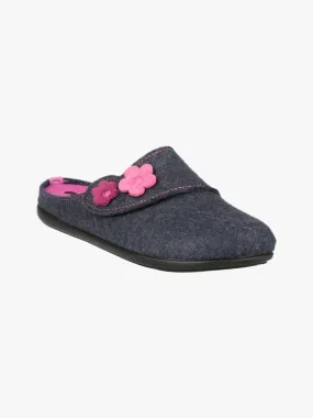 Inblu Chaussons femme en feutre avec déchirure