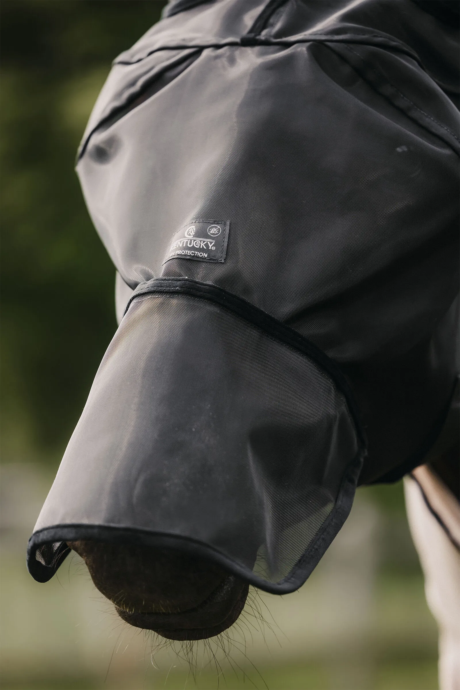 Kentucky Horsewear Classic Cappuccio antimosche con protezione per orecchie e naso