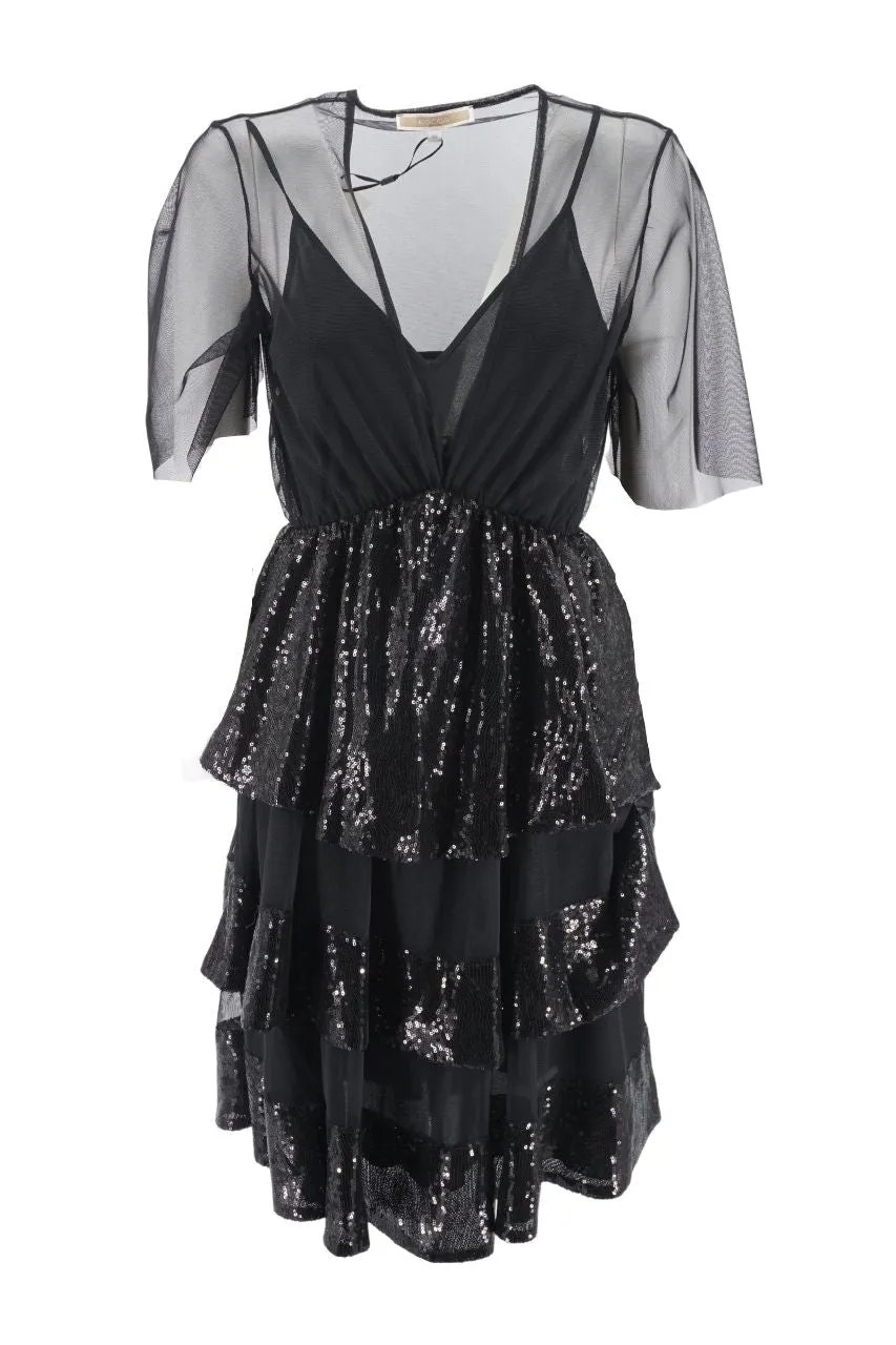 Kocca Dress with Sequins / Black