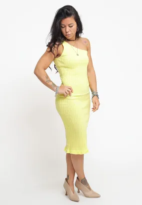 Ladies Dress - Banana Yellow