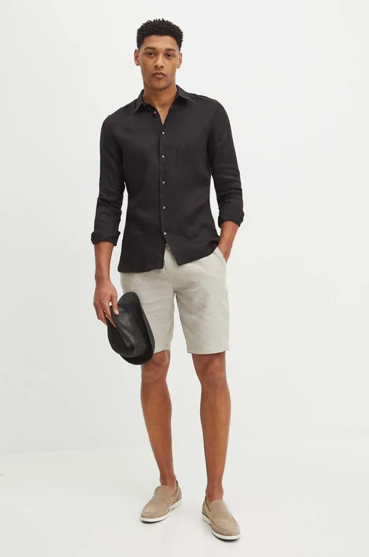 Medicine pantaloncini in lino misto