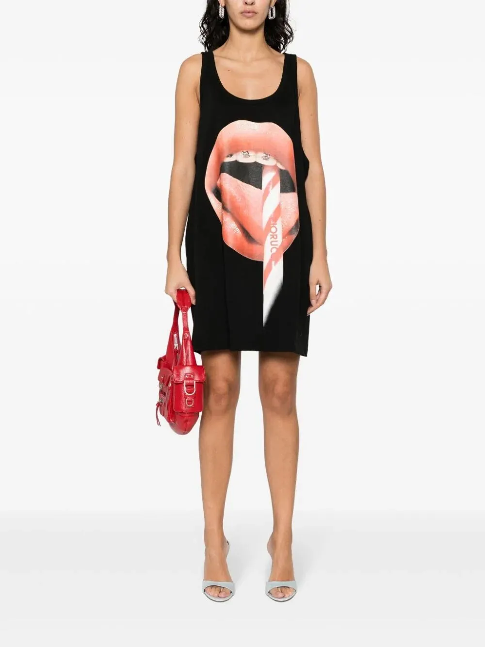 Mouth Print Tank Dress