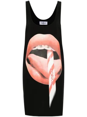 Mouth Print Tank Dress