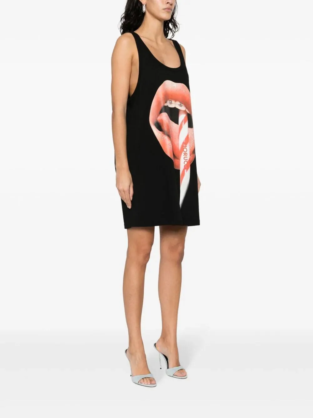 Mouth Print Tank Dress