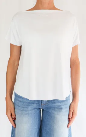 Off-on – T-shirt basic viscosa – Latte