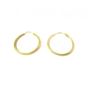 ORECCHINI CERCHI IN ORO GIALLO 18 KT