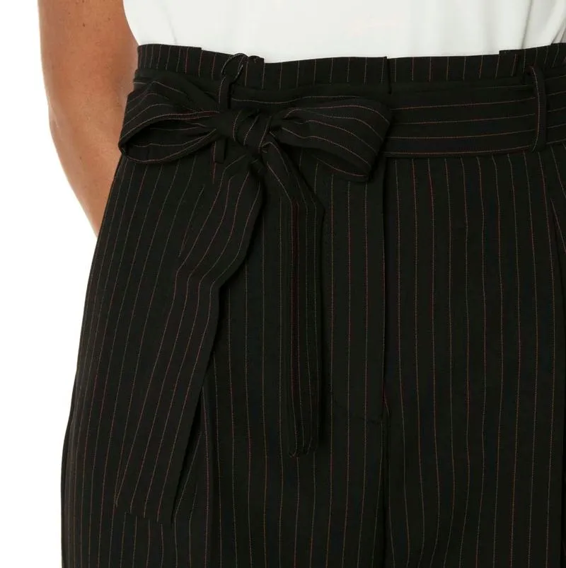 Pantalone gessato con cintura Piano 