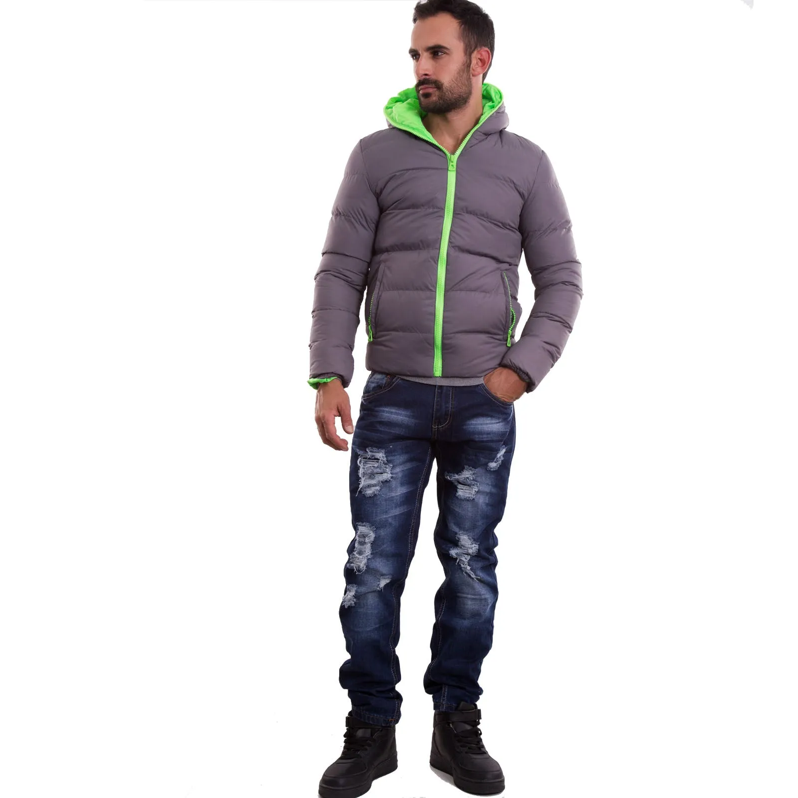 Piumino uomo giubbotto giubbino BX371