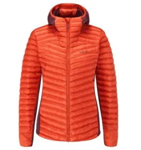 Rab Cirrus Flex 2.0 (Red Grapefruit) top tecnico con cappuccio da donna