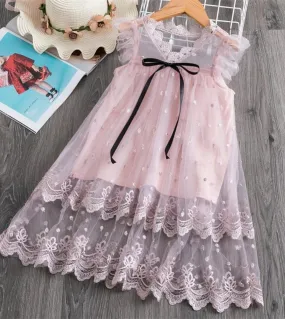 Summer Little Girls Rainbow Dress Star Paillettes Kids Casual Party Dresses 38t Child Girl Princess Birthday Tutu Gown Vesti