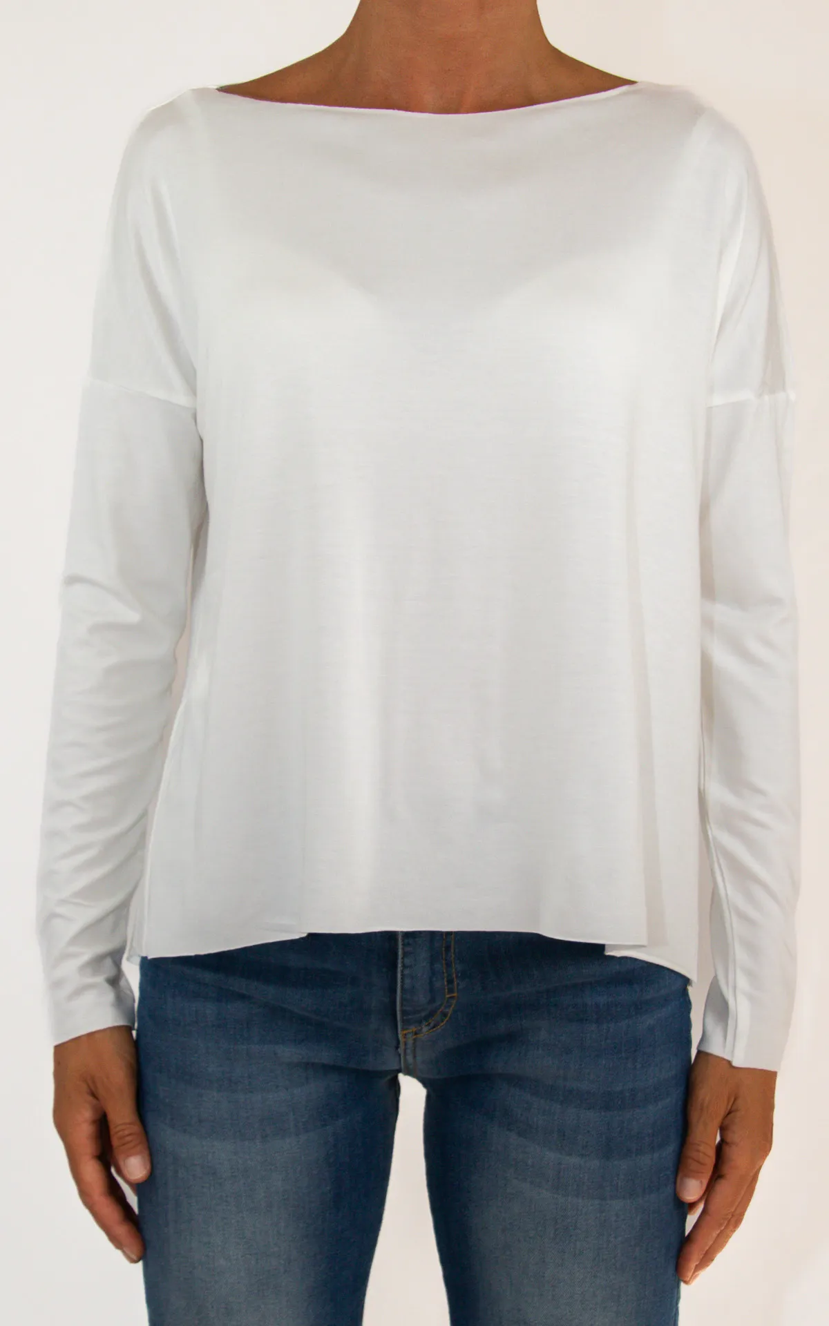 SusyMix – maglia  kimono viscosa – bianco