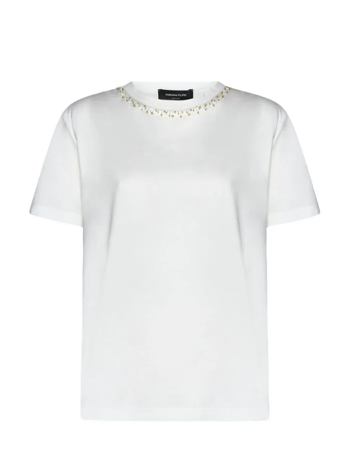 T-shirt con strass