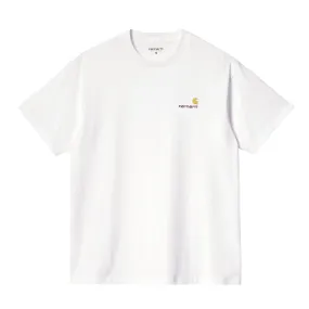 T-shirt Uomo Carhartt WIP S/S American Script Bianco