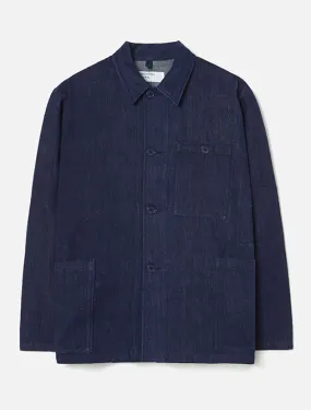 Universal Works Labout Jacket II Handloom Denim Indigo