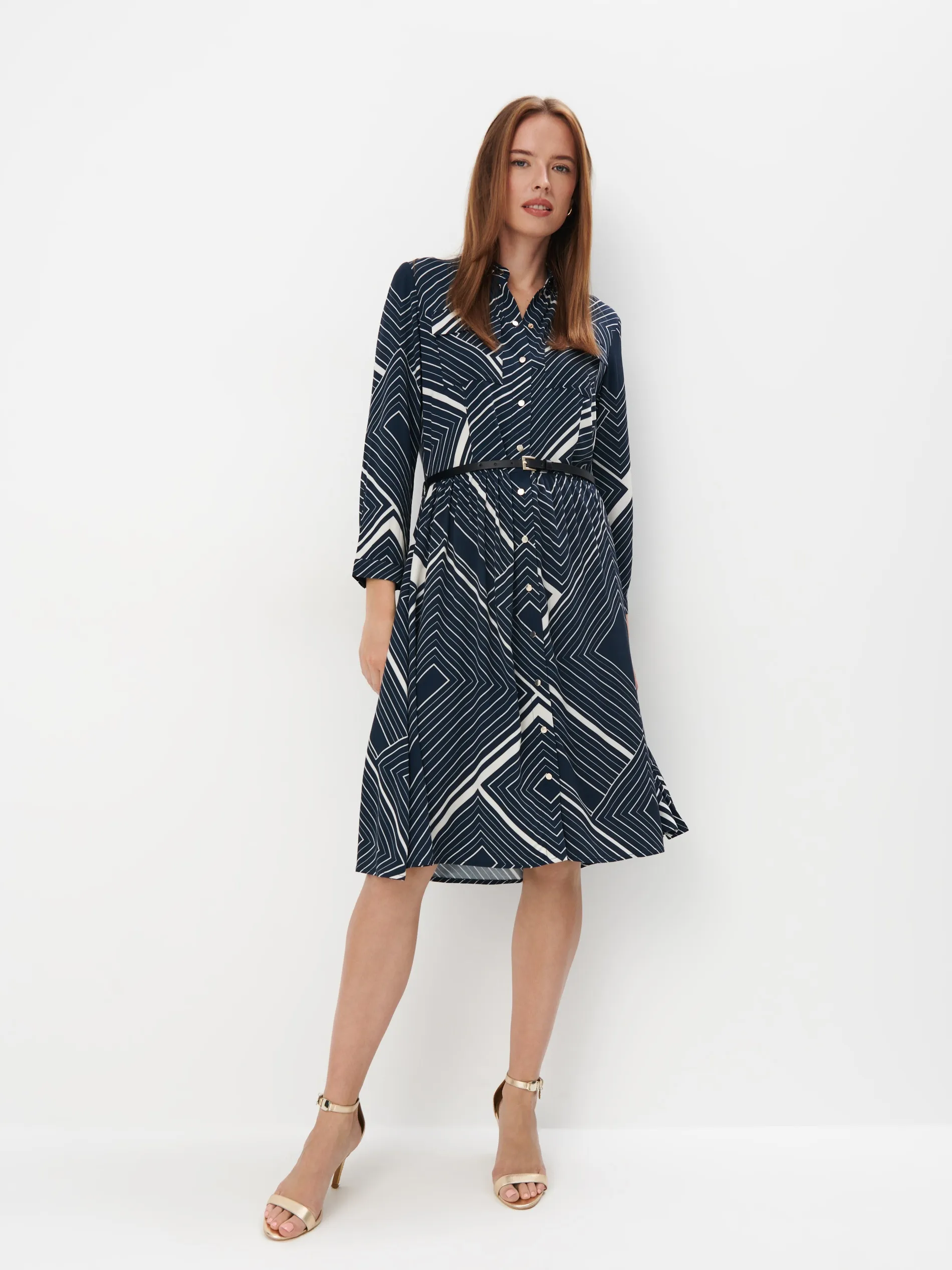 Viscose shirt dress