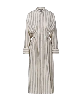 WOMAN MAXMARA WHITE LINEN YOLE DRESS